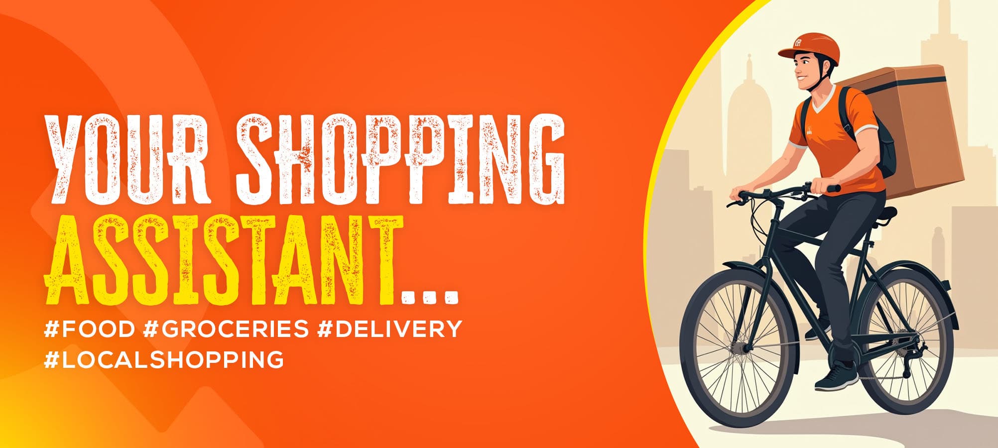 Shopping assistant illustration